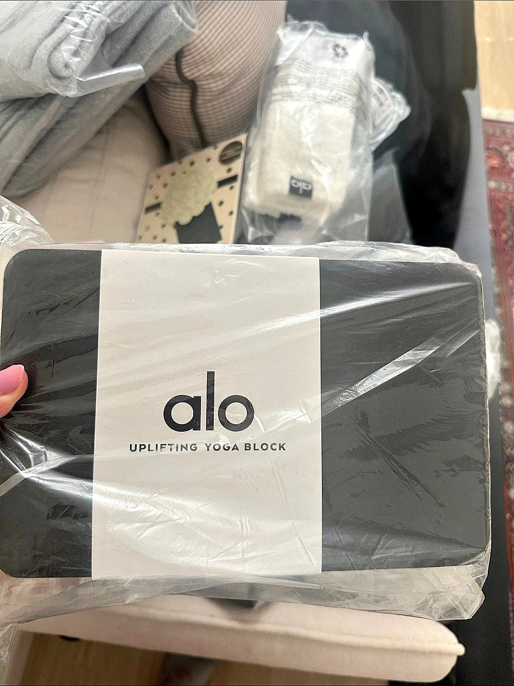 alo Uplifting Yoga Block Black NWT